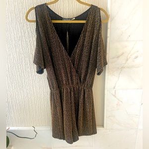 Fun gold sparkly romper